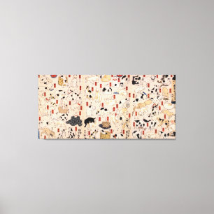 Toile 其 の ま ま 地 口 猫 , , , Kuniyoshi, Ukiyo-e