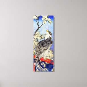 Toile 桜 に oie, Faucon et Fleurs de cerises, Hokusai, Uki