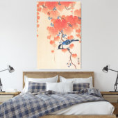 Toile 浮世絵キャンバス ukiyoe 小原古邨 「桐に四十雀」 キャンバスプリント (Insitu(Chambre))