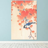 Toile 浮世絵キャンバス ukiyoe 小原古邨 「桐に四十雀」 キャンバスプリント (Insitu (Plancher de Bois))