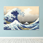Toile 浮世絵キャンバス ukiyoe 葛飾北斎 「富嶽三十六景 神奈川沖浪裏」 キャンバスプリント (Insitu (Plancher de Bois))