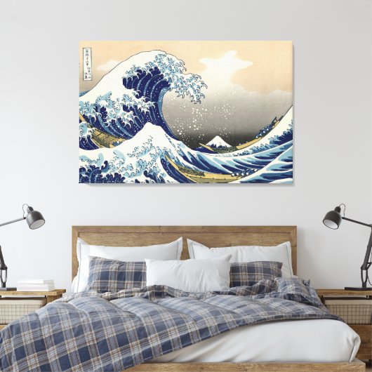 Toile 浮世絵キャンバス ukiyoe 葛飾北斎 「富嶽三十六景 神奈川沖浪裏」 キャンバスプリント (Insitu(Chambre))