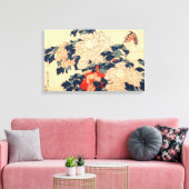 Toile 牡 と 蝶, 北 Peonies et Papillon, Hokusai, Ukiyo-e, 丹 (Insitu(Salon))