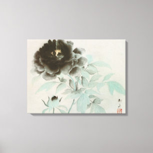 Toile 牡 丹, 速 水 御 舟 Peony, Gyoshu, Art japonais