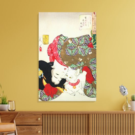 Toile 猫 が 好 き, 芳 J'aime les chats, Yoshitoshi, Ukiyo-e (Insitu(Salon))