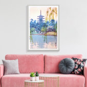 Toile 猿 澤 池, Sarusawa Pond, Hiroshi Yoshida, Woodcut (Insitu(Salon))