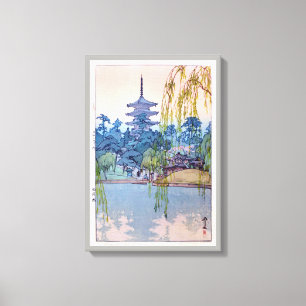 Toile 猿 澤 池, Sarusawa Pond, Hiroshi Yoshida, Woodcut