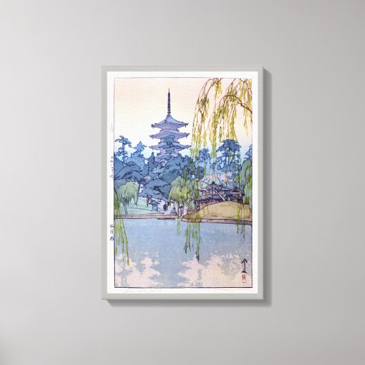 Toile 猿 澤 池, Sarusawa Pond, Hiroshi Yoshida, Woodcut (Recto)