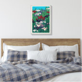 Toile 菖 蒲, Iris, Hasui Kawase, Woodcut (Insitu(Chambre))
