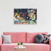 Toile 龍 虎, 豊 国 Dragon & Tiger, Toyokuni, Ukiyo-e (Insitu(Salon))