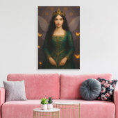 Toile 003_A fairy princess in emerald green. (Insitu(Salon))