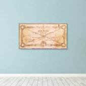 Toile 1000 Francs billet de 8 Floreal, An X (Insitu (Plancher de Bois))
