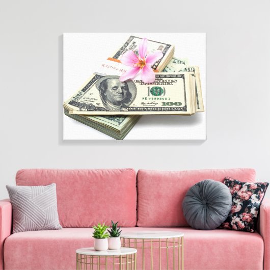 Toile 100 dollar bills (Insitu(Salon))