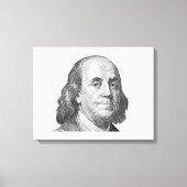Toile 100 dollars, Benjamin Franklin (Recto)
