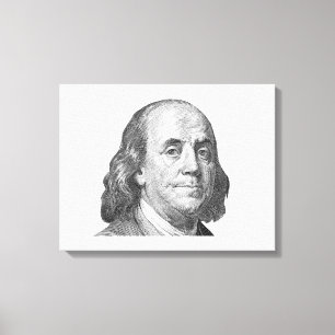 Toile 100 dollars, Benjamin Franklin