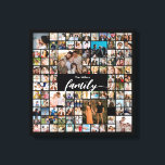 Toile 100 Photo Collage Family Portrait<br><div class="desc">Turn your favorite photos into a stunning piece of wall art. This custom photo collage poster is the perfect way to tell your story, capturing a lifetime of memories in one beautiful display. With 100% personalization, you can easily upload your own photos and customize the text, fonts, and colors to...</div>