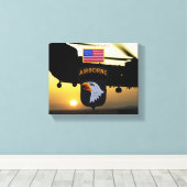 Toile 101e bataillon aéroporté d'aigle anciens combattan (Insitu (Plancher de Bois))