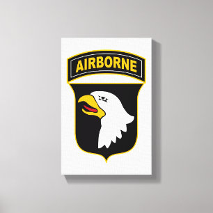 Toile 101e division aéroportée Vétéran militaire