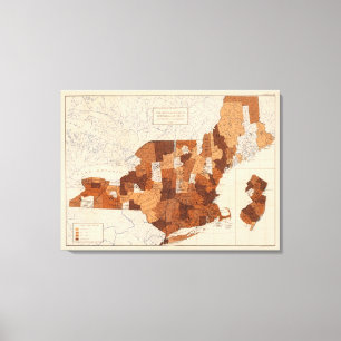 Toile 105 diphtéries, croup NY, NJ, Nouvelle Angleterre