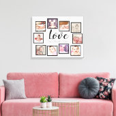 Toile 10 Photo Collage Love Family (Insitu(Salon))