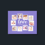 Toile 10 Photo Collage Love Family<br><div class="desc">fait sur mesure 10 modèle photo créé par vous peintures murales personnalisées - Toile Imprimer de Ricaso - ajoutez vos propres photos et texte à cette grande toile</div>