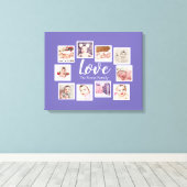 Toile 10 Photo Collage Love Family (Insitu (Plancher de Bois))