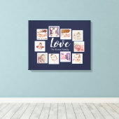 Toile 10 Photo Collage Love Family (Insitu (Plancher de Bois))