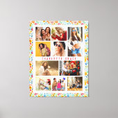 Toile 10 Photo Moderne tendance Floral Nom élégant (Recto)