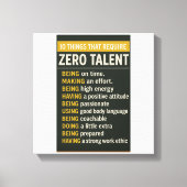 Toile 10 Things That Require Zero Talent (Recto)