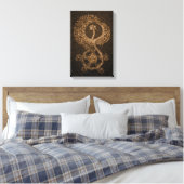 Toile 11 x 17 Bronze Phoenix Abstrait (Insitu(Chambre))