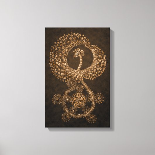 Toile 11 x 17 Bronze Phoenix Abstrait (Recto)