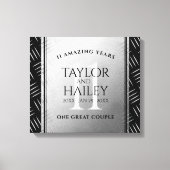 Toile 11ème anniversaire de Mariage en acier (Recto)