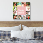 Toile 12 Photo Collage Girly Pink Cousin Définition (Insitu(Chambre))
