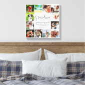 Toile 12 Photo Collage Grand-mère Citation Script modern (Insitu(Chambre))