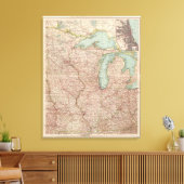 Toile 13435 Mich, Wis, Minn, Ia, Mo, Ill, Ind, Ky (Insitu(Salon))