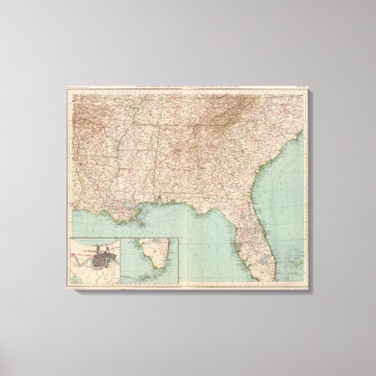 Toile 14546 Ark, Tenn, La, Miss, Fla, Ala, Ga, SC (Recto)