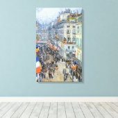 Toile 14 juillet, rue Daunou par Childe Hassam (Insitu (Plancher de Bois))
