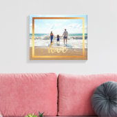 Toile 14x11 Love Typography avec Gold Frame (Insitu(Salon))