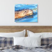 Toile 14x11 Muskrat dans les fermes de Vassar Réserve éc (Insitu(Chambre))