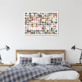 Toile 150 Pictures Custom Photo Collage Square Grid (Insitu(Chambre))