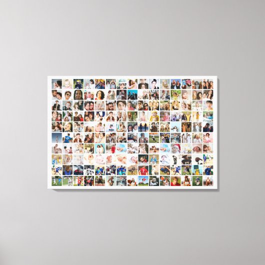 Toile 150 Pictures Custom Photo Collage Square Grid (Recto)