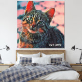 Toile 16. Beau mignon cool coloré chatte chatte chatte (Insitu(Chambre))