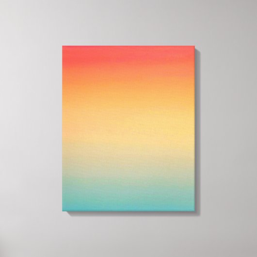 Toile 16x20 pouces Moderne arc-en-ciel Ciel rouge jaune  (Recto)