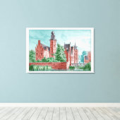 Toile 1729 A. de Haen Dutch Kasteel WESTERVELT (Insitu (Plancher de Bois))