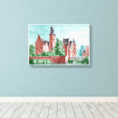 Toile 1729 A. de Haen Dutch Kasteel WESTERVELT  (Insitu (Plancher de Bois))