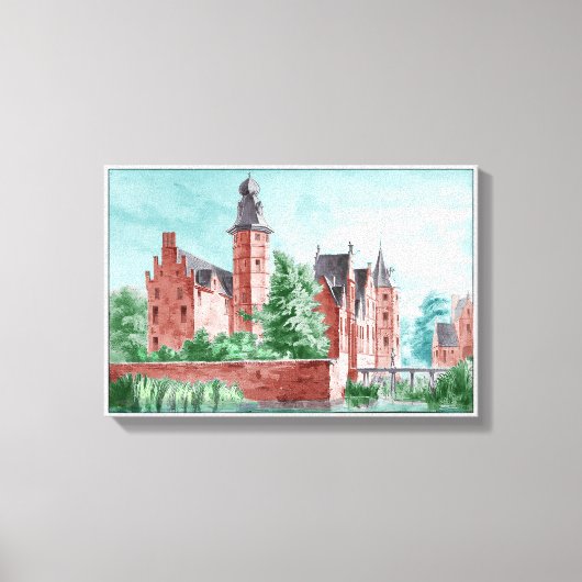 Toile 1729 A. de Haen Dutch Kasteel WESTERVELT  (Recto)