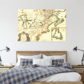 Toile 1778 Carte du Canada et des États-Unis (Insitu(Chambre))