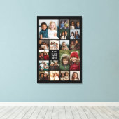 Toile 17 Collage photo et texte - Peut modifier noir (Insitu (Plancher de Bois))