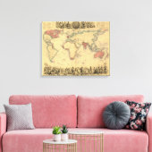 Toile 1850's Map of British Empire Throughout the World (Insitu(Salon))