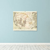 Toile 1878 Carte des enquêtes géographiques américaines (Insitu (Plancher de Bois))